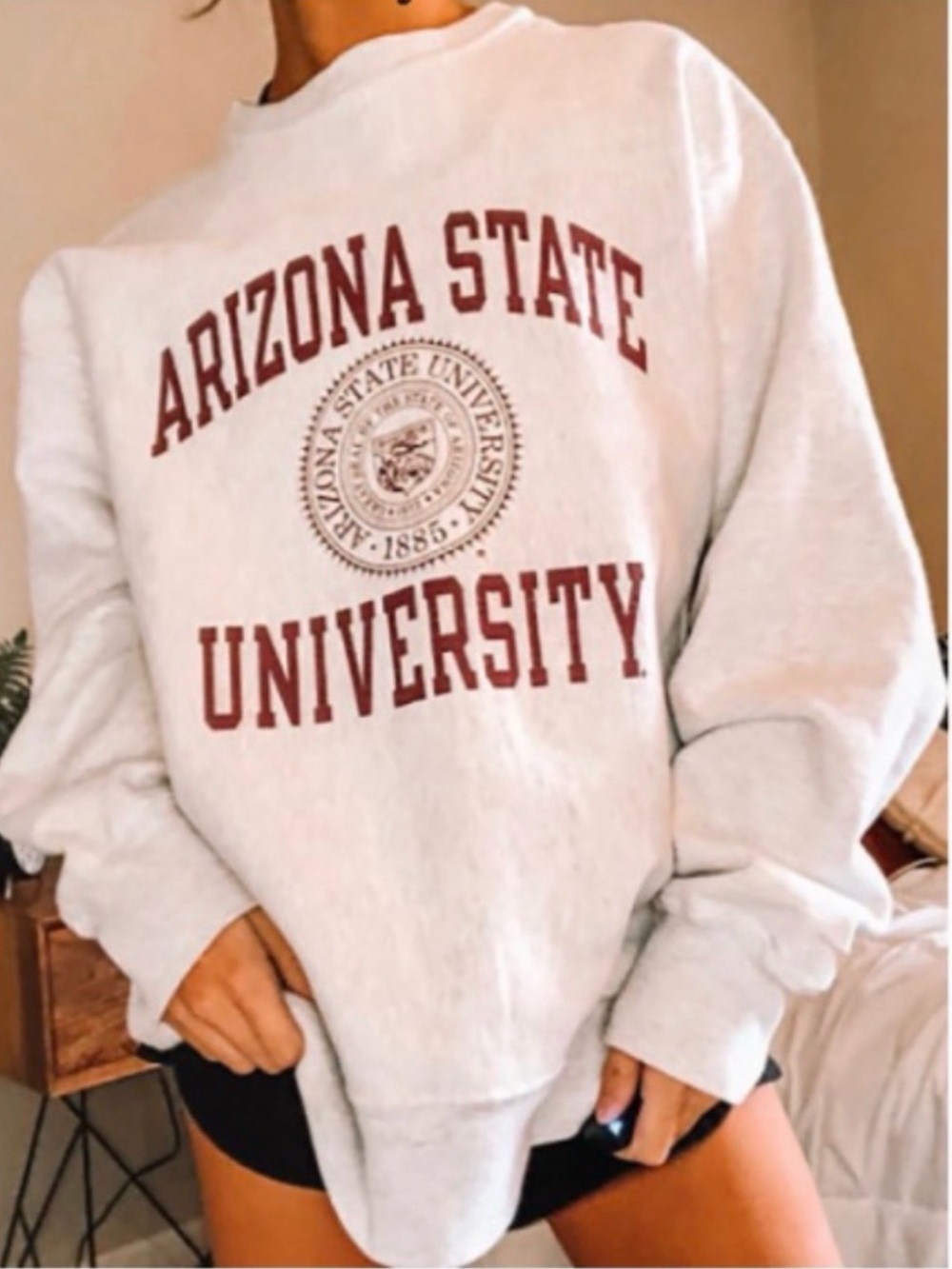 Arizona State University Gray Crewneck Sweatshirt